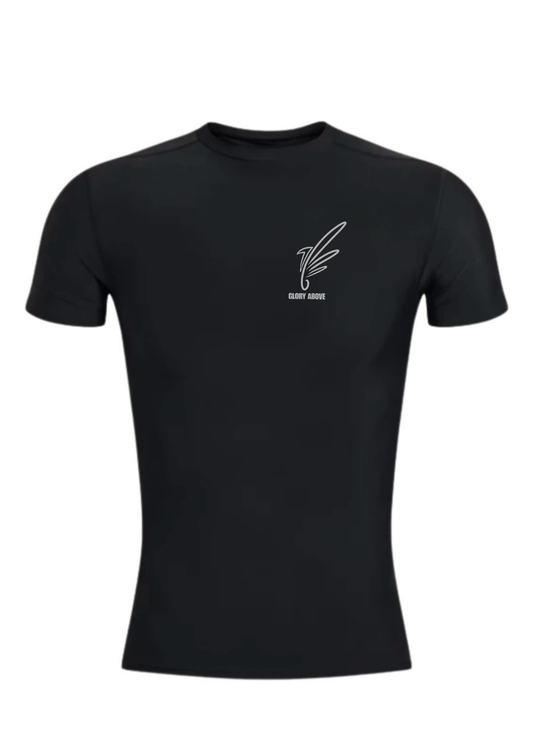 "John 13:7" Black Compression Shirt