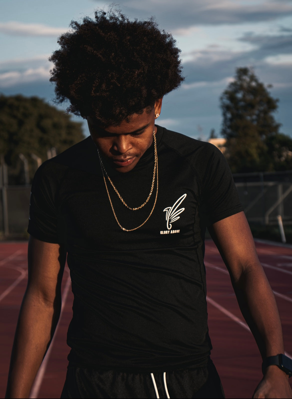 "John 13:7" Black Compression Shirt