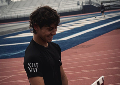 "John 13:7" Black Compression Shirt